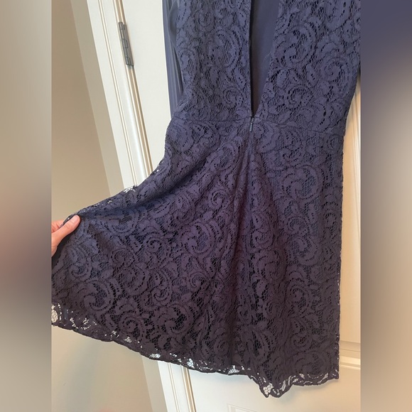 ASOS Lace navy blue dress size S - Picture 9 of 11